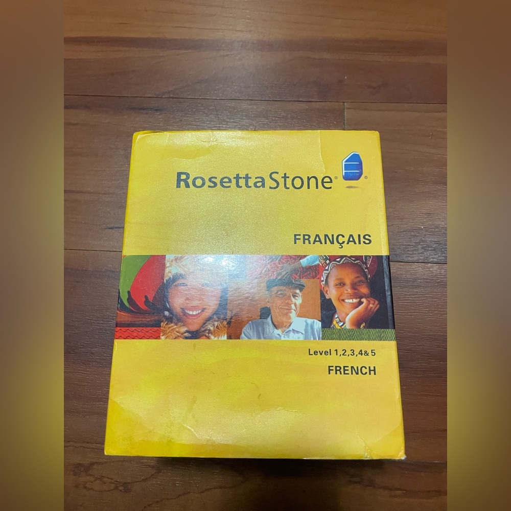 Rosetta Stone French Francais Level 1-5 Lessons on CD for PC